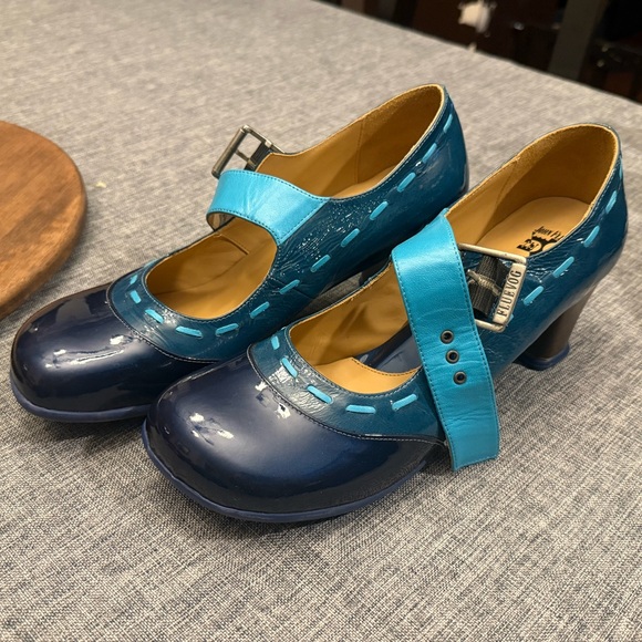 John Fluevog Shoes - John Fluevog Kids Blue Dress Shoes
